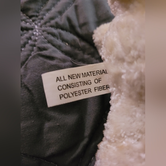 Chenille 12" White Easter Bunny Sunday Spring Hat Plush Stuffed Peachtree - Picture 6 of 8